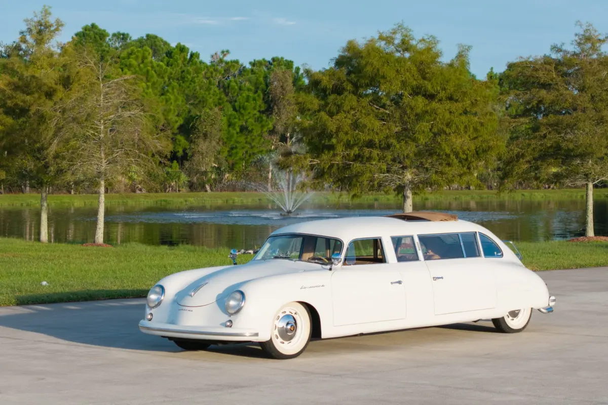 A One-Off 1953 Porsche 356 Limousine Heading to Auction Is the Ultimate In-Law Build
